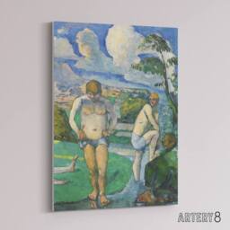 "Artery8 Bathers at Rest Oil Painting Paul Cezanne Canvas Wall Art Print - Size: W12"" x H16""" - thumbnail 2
