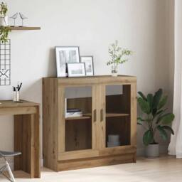 Berkfield Home Book Cabinet Artisan Oak 82.5x30.5x80 cm Engineered Wood in Brown - thumbnail 4