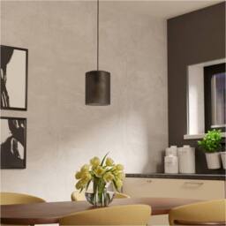 Loops Stylish Black Frosted Pendant Light for Indoor Ceilings - Home Décor - thumbnail 3