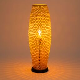 CGC Lighting Large 83cm Natural Bamboo Floor Lamp - thumbnail 3