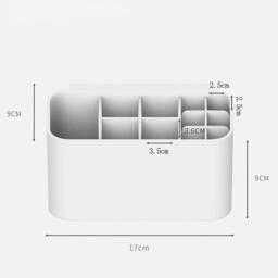 Kelvenix Wall-Mounted Toothbrush Holder Toothbrush Rack Set in White - thumbnail 2