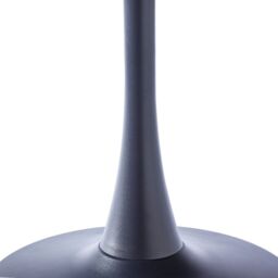 Living and Home Coffee Table Set of Round Dining Table & 2 PU Leather Dining Chairs in Black - thumbnail 6