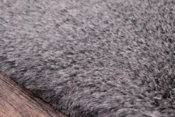 The Linen Consultancy TLC 5 Star Hotel Concept Tipped Luxury Faux Fur Grey Rug - Size: 60 cm x 100 cm - thumbnail 3