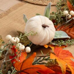 Scottish Everlastings Ltd 150cm Pumpkin Garland Green / Orange - thumbnail 2