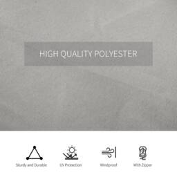 Kelvenix 3x3m Universal Gazebo Sidewall Set in Light Grey - Size: 0.6m2 - thumbnail 5