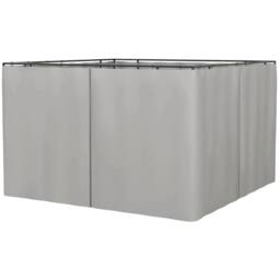 Kelvenix 3x3m Universal Gazebo Sidewall Set in Light Grey - Size: 0.6m2