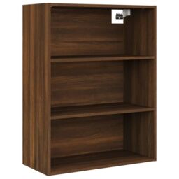 Berkfield Home Hanging Wall Cabinet Brown Oak 69.5x32.5x90 cm - thumbnail 2