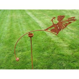 Poppyforge Fairy Sitting Wind Rocker Single BM/RtR, Steel - L66 x W54 x H148.5 cm in Brown - thumbnail 1