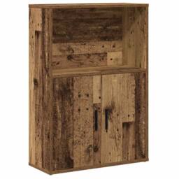 Berkfield Home Bookcase Old Wood 60x24x85 cm Engineered Wood in Brown - Size: 60 x 24 x 85 cm - thumbnail 1