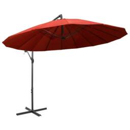 Berkfield Home Hanging Garden Parasol Terracotta 3 m Aluminium Pole - thumbnail 2