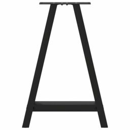 Berkfield Home Coffee Table Legs A-Shaped 2 pcs Black¬†60x(72-73) cm Steel in Black - thumbnail 5