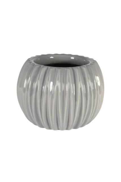 KDMD Grey Ribbed Orchid Pot 18.3cm - image 1