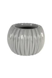 KDMD Grey Ribbed Orchid Pot 18.3cm