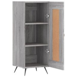 Berkfield Home Sideboard Grey Sonoma 34.5x34x90 cm Engineered Wood - thumbnail 6