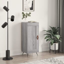 Berkfield Home Sideboard Grey Sonoma 34.5x34x90 cm Engineered Wood - thumbnail 1