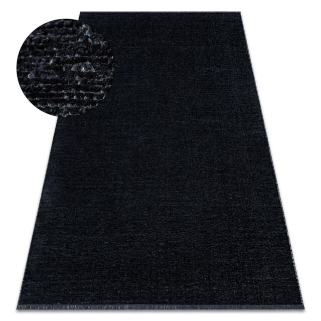RugsX Casablanca Plus Rug in Black - Size: 155 cm x 220 cm - image 1