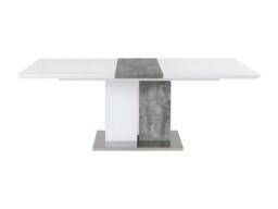 Vente-unique Extendable Dining Table - 6 To 8 Place Settings - MDF - Colours: in Grey - thumbnail 2