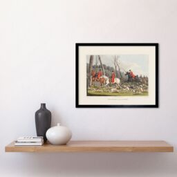"Artery8 John Heaviside Clark Fox Hunting Into Cover 12x16"" Framed Art Print - Size: W12"" x H16""" - thumbnail 2