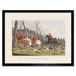 "Artery8 John Heaviside Clark Fox Hunting Into Cover 12x16"" Framed Art Print - Size: W12"" x H16""" - thumbnail 1