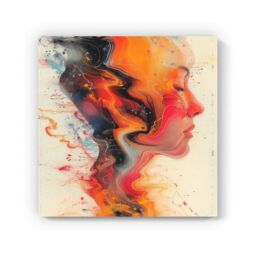 Warren Reed - Designer Geometric Vibrance Canvas - Size: w40 inch x h40 inch - thumbnail 2