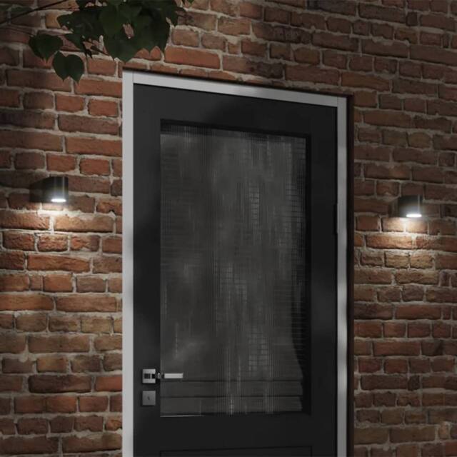 Berkfield Home Outdoor Wall Light Black Die-cast Aluminium - image 1