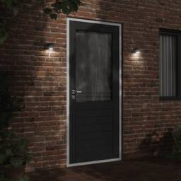 Berkfield Home Outdoor Wall Light Black Die-cast Aluminium - thumbnail 3