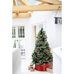 Lemon Pavilion Furniture and Decor Christmas Tree Skirt - Iron - L67 x W67 x H26 cm - Red - thumbnail 2