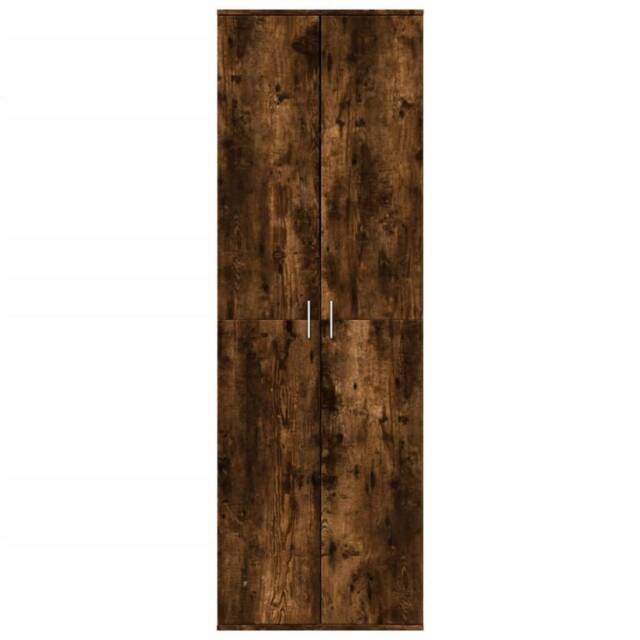 Berkfield Home Highboard Smoked Oak 60x35x180 cm Engineered Wood in Brown - Size: 60 x 35 x 180 cm - image 1
