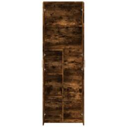 Berkfield Home Highboard Smoked Oak 60x35x180 cm Engineered Wood in Brown - Size: 60 x 35 x 180 cm - thumbnail 7
