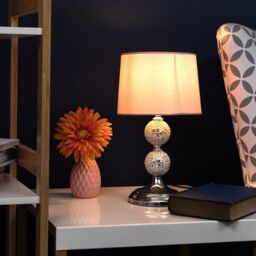 ValueLights Harmony Pink Table Lamp - thumbnail 5
