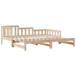 Berkfield Home Daybed with Trundle & Drawers without Mattress 90x190 cm Single in Brown - thumbnail 5
