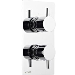 Clifton Chrome Concealed Mixer Shower with Adjustable Wall Hung Slide Rail Kit in Silver - thumbnail 2