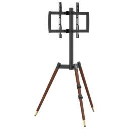 Berkfield Home TV Tripod Stand for 37-65 Inch Screen Max VESA 400x400 mm 40 kg in Black - thumbnail 6