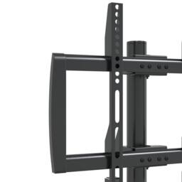 Berkfield Home TV Tripod Stand for 37-65 Inch Screen Max VESA 400x400 mm 40 kg in Black - thumbnail 9