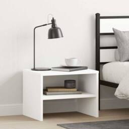 Berkfield Home Bedside Cabinets 2 pcs White 40x30x30 cm Engineered Wood - Size: 40 x 30 x 30 cm - thumbnail 2