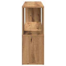 Berkfield Home Book Cabinet Artisian Oak 100x24x63 cm Engineered Wood in Brown - Size: 100 x 24 x 63 cm - thumbnail 5