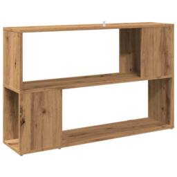 Berkfield Home Book Cabinet Artisian Oak 100x24x63 cm Engineered Wood in Brown - Size: 100 x 24 x 63 cm - thumbnail 6