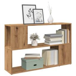 Berkfield Home Book Cabinet Artisian Oak 100x24x63 cm Engineered Wood in Brown - Size: 100 x 24 x 63 cm - thumbnail 1