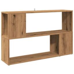 Berkfield Home Book Cabinet Artisian Oak 100x24x63 cm Engineered Wood in Brown - Size: 100 x 24 x 63 cm - thumbnail 2