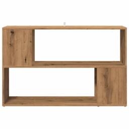 Berkfield Home Book Cabinet Artisian Oak 100x24x63 cm Engineered Wood in Brown - Size: 100 x 24 x 63 cm - thumbnail 4