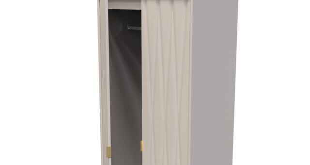Ready Assembled 2 U Dallas 2 Door 2 Drawer Wardrobe (Ready Assembled) in Taupe - image 1