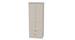 Ready Assembled 2 U Dallas 2 Door 2 Drawer Wardrobe (Ready Assembled) in Taupe - thumbnail 4
