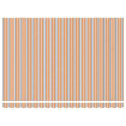 Berkfield Home Manual Retractable Awning Multicolour Stripe 450x350 cm in Orange - thumbnail 7