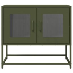 Berkfield Home TV Cabinet Olive Green 68x39x60.5 cm Cold-rolled Steel - thumbnail 6