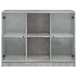 Berkfield Home Sideboard Concrete Grey 102x37x75.5 cm Engineered Wood - thumbnail 6