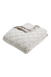 Catherine Lansfield 'Corded Leaves' Quilted Bedspread in Gold - thumbnail 4