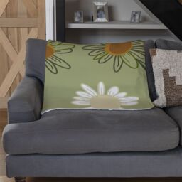 Benjamin Tate Design Patterns & Shapes In The Style Of Scrapbooking Blanket in Natural - Size: 120 cm x 150 cm - thumbnail 2
