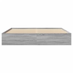 Berkfield Home Bed Frame without Mattress Grey Sonoma 180x200 cm Super King Engineered Wood - thumbnail 5