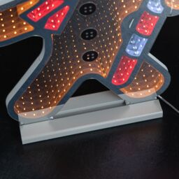 Samuel Alexander 60cm Light up Gingerbread Man Infinity Christmas Decoration with LEDs - thumbnail 7