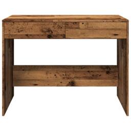 Berkfield Home Desk Old Wood 101x50x76.5 cm Engineered Wood in Brown - thumbnail 5